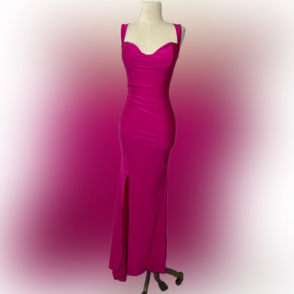 COUTURE DRESS- FUCHSIA